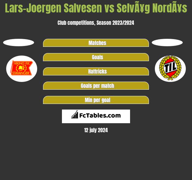 Lars-Joergen Salvesen vs SelvÃ¥g NordÃ¥s h2h player stats