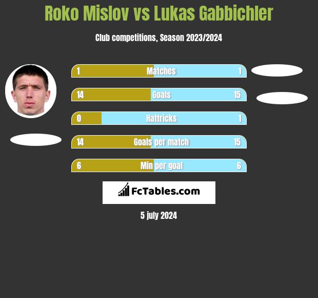 Roko Mislov vs Lukas Gabbichler h2h player stats