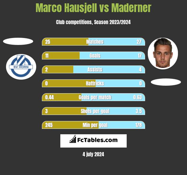 Marco Hausjell vs Maderner h2h player stats