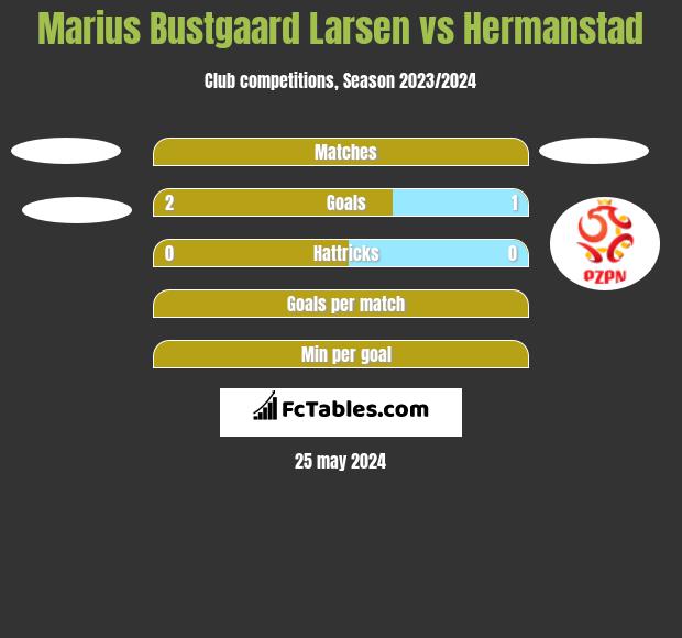 Marius Bustgaard Larsen vs Hermanstad h2h player stats