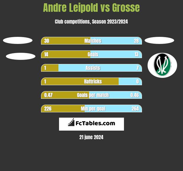 Andre Leipold vs Grosse h2h player stats