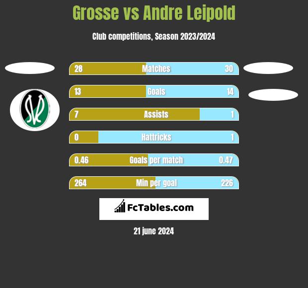 Grosse vs Andre Leipold h2h player stats