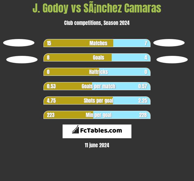 J.  Godoy vs SÃ¡nchez Camaras h2h player stats