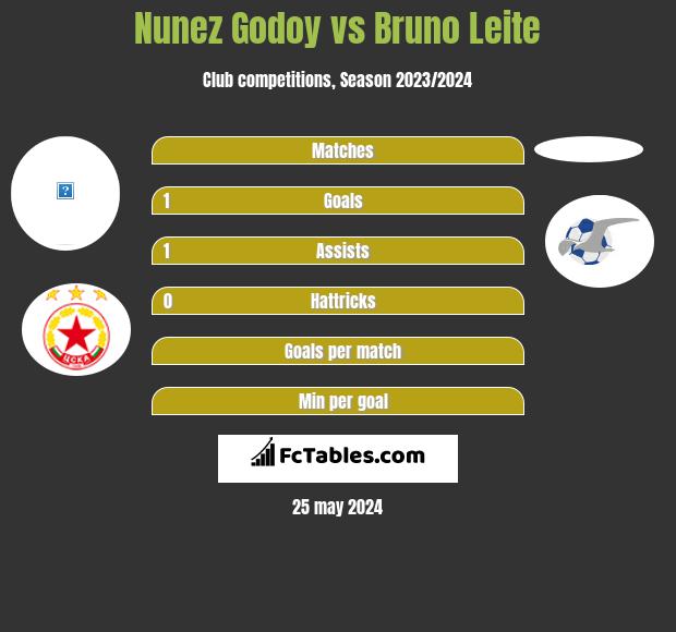 Nunez Godoy vs Bruno Leite h2h player stats
