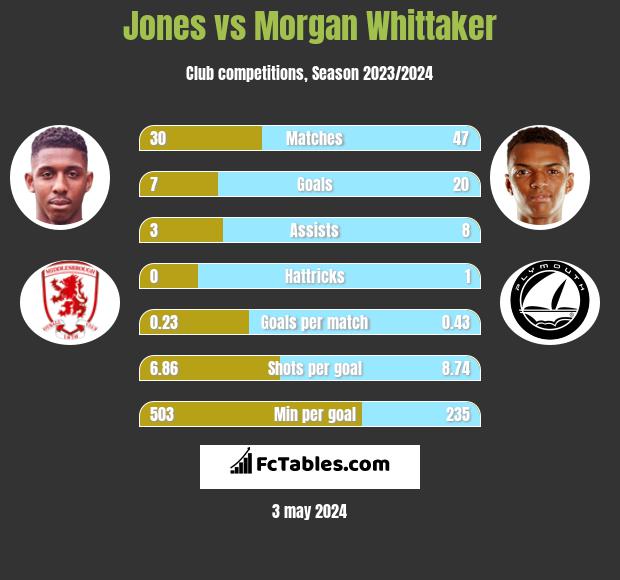 Jones vs Morgan Whittaker infographic