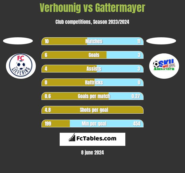 Verhounig vs Gattermayer h2h player stats