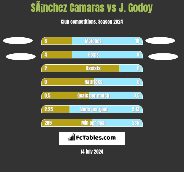 SÃ¡nchez Camaras vs J.  Godoy h2h player stats