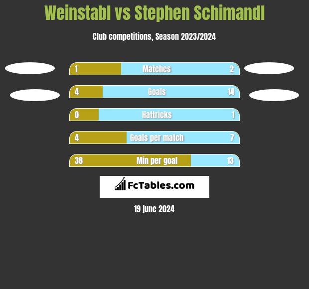 Weinstabl vs Stephen Schimandl h2h player stats