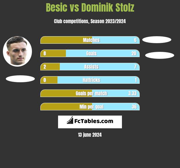 Besic vs Dominik Stolz h2h player stats