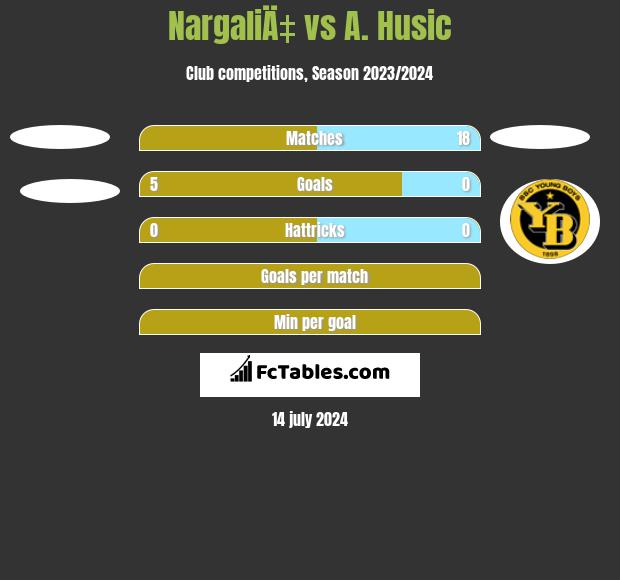 NargaliÄ‡ vs A. Husic h2h player stats