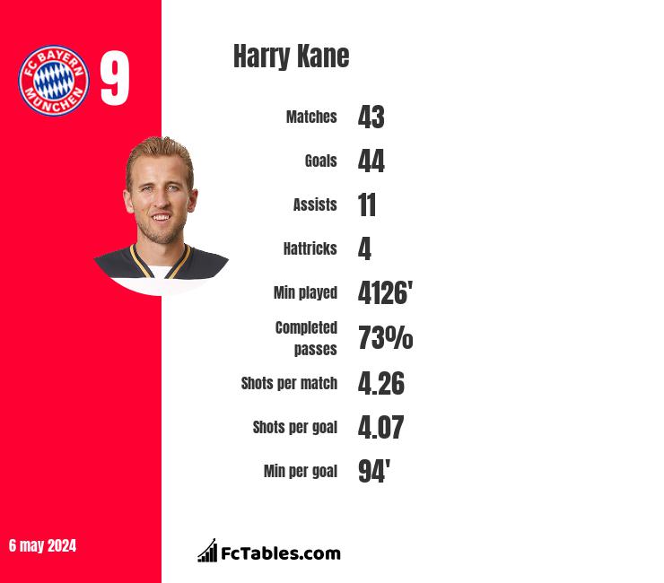 Harry Kane infographic