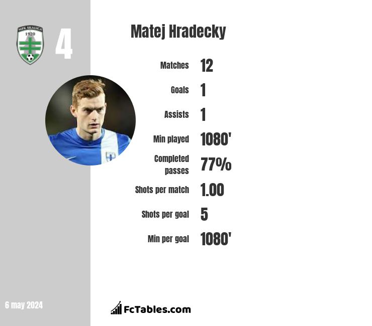 Matej Hradecky infographic