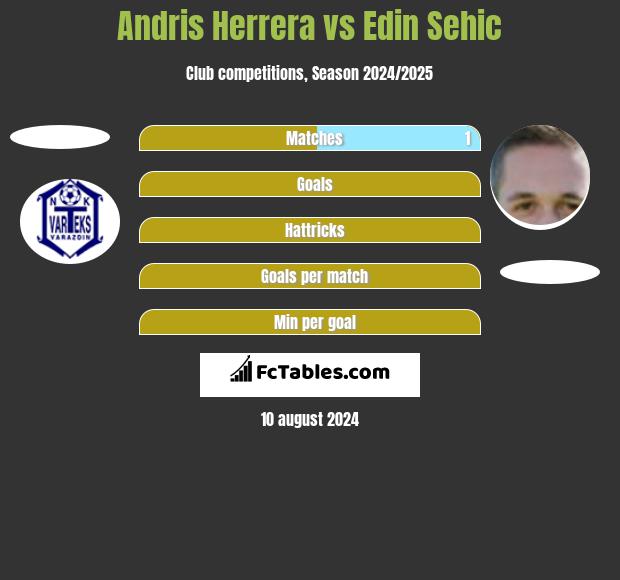 Andris Herrera vs Edin Sehic h2h player stats