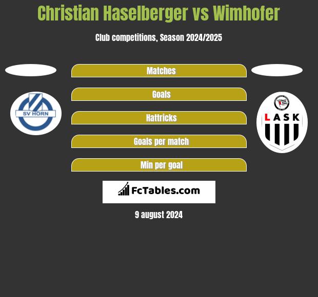 Christian Haselberger vs Wimhofer h2h player stats