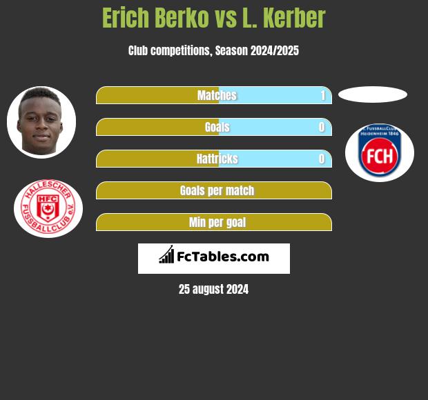 Erich Berko vs L. Kerber h2h player stats