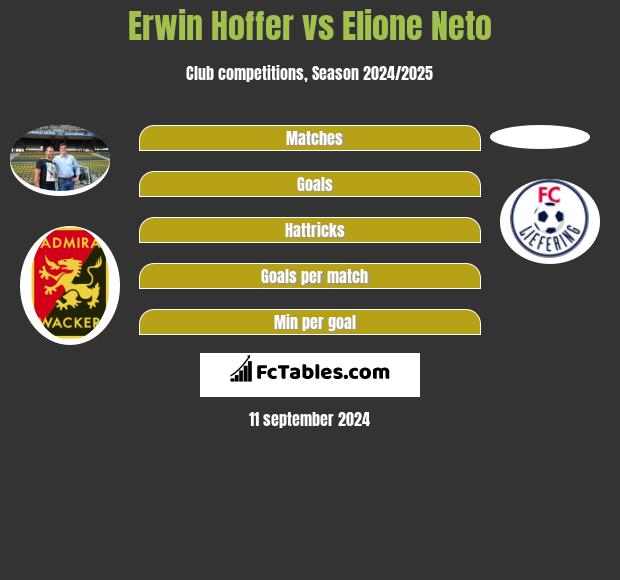 Erwin Hoffer vs Elione Neto h2h player stats