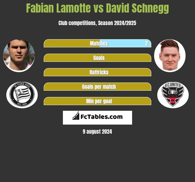 Fabian Lamotte vs David Schnegg h2h player stats