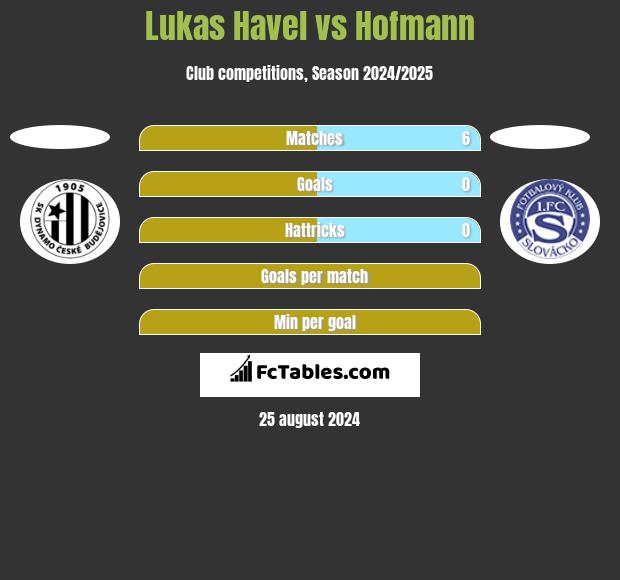 Lukas Havel vs Hofmann h2h player stats