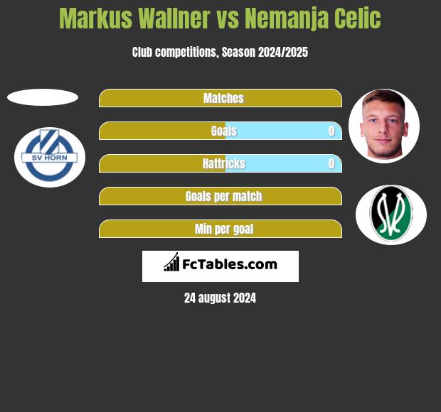 Markus Wallner vs Nemanja Celic h2h player stats