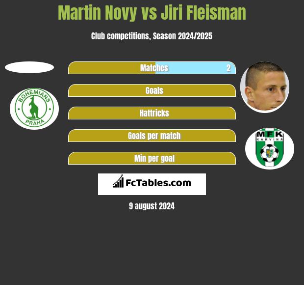 Martin Novy vs Jiri Fleisman h2h player stats