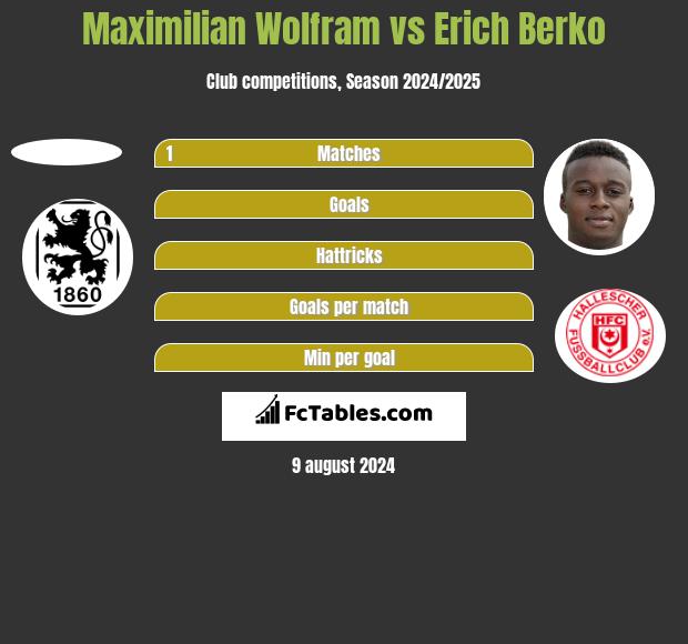 Maximilian Wolfram vs Erich Berko h2h player stats