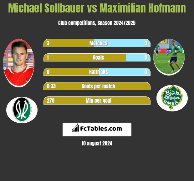 Michael Sollbauer vs Maximilian Hofmann h2h player stats