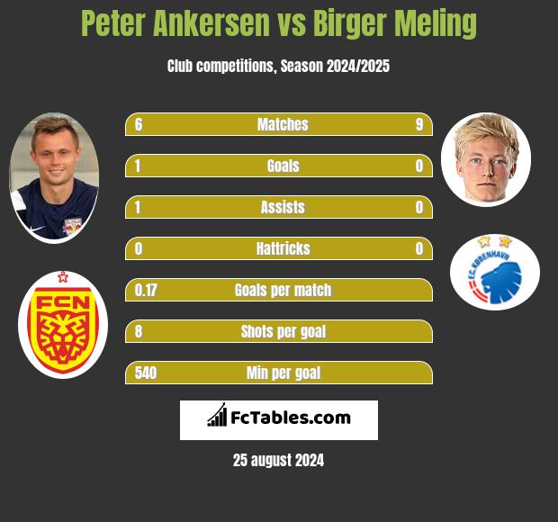 Peter Ankersen vs Birger Meling h2h player stats