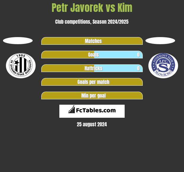 Petr Javorek vs Kim h2h player stats