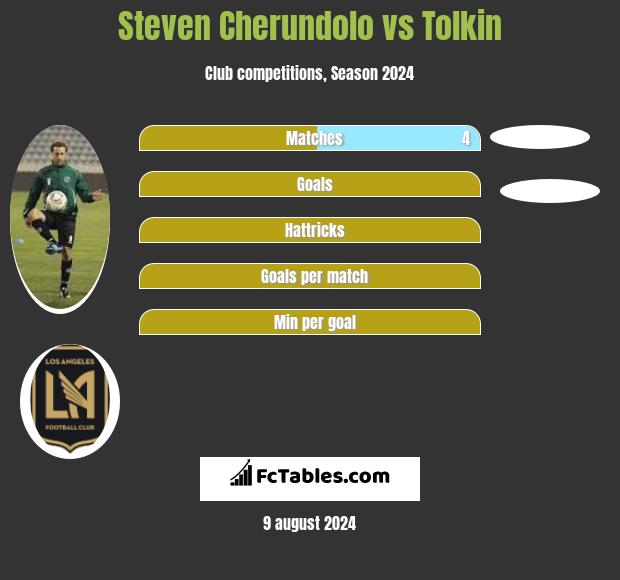 Steven Cherundolo vs Tolkin h2h player stats