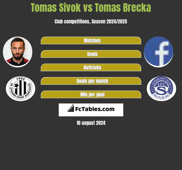 Tomas Sivok vs Tomas Brecka h2h player stats