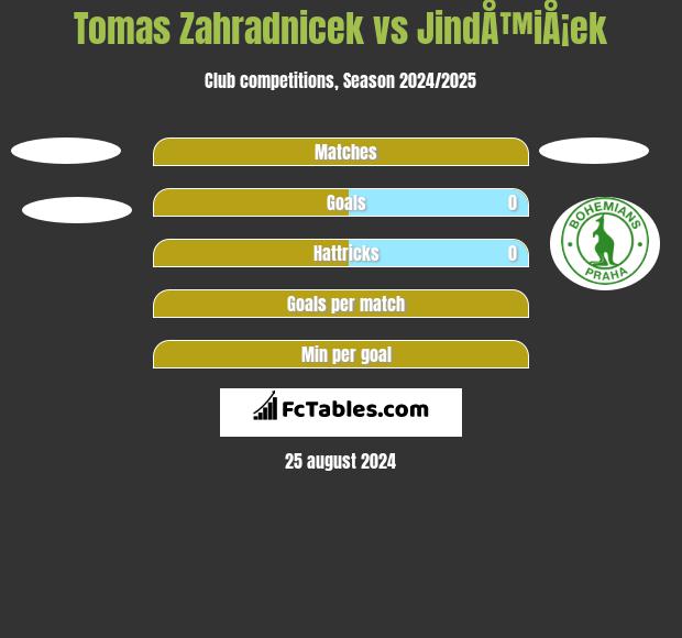 Tomas Zahradnicek vs JindÅ™iÅ¡ek h2h player stats