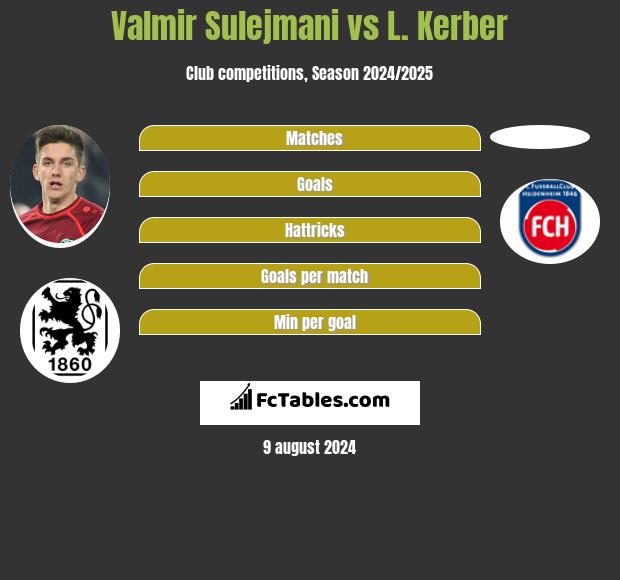 Valmir Sulejmani vs L. Kerber h2h player stats