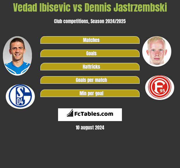 Vedad Ibisevic vs Dennis Jastrzembski h2h player stats