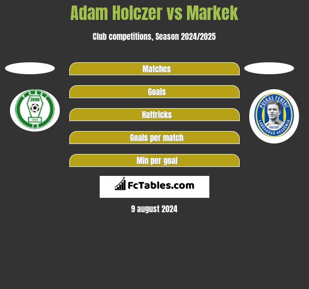 Adam Holczer vs Markek h2h player stats