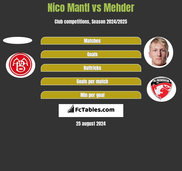 Nico Mantl vs Mehder h2h player stats