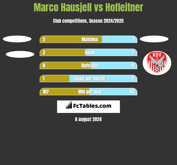 Marco Hausjell vs Hofleitner h2h player stats