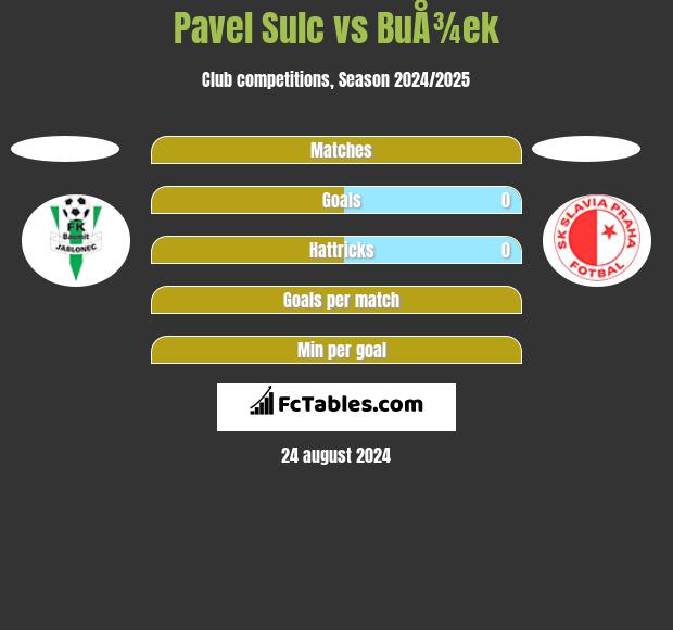 Pavel Sulc vs BuÅ¾ek h2h player stats